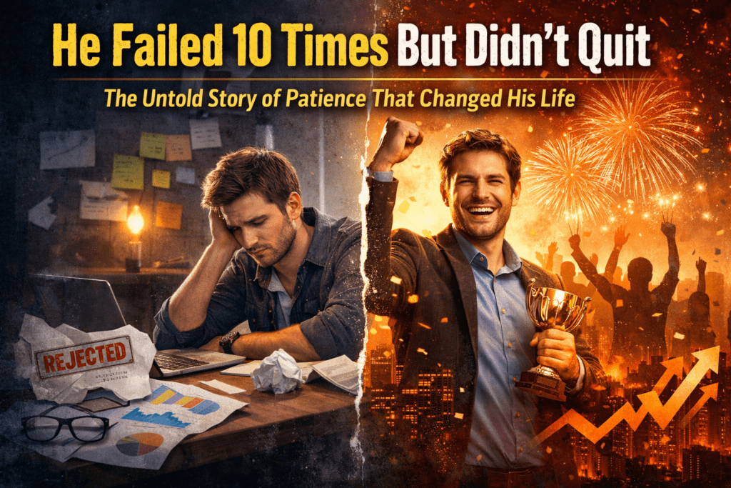 Patience Story: Failed 10 Times But Didn't Quit